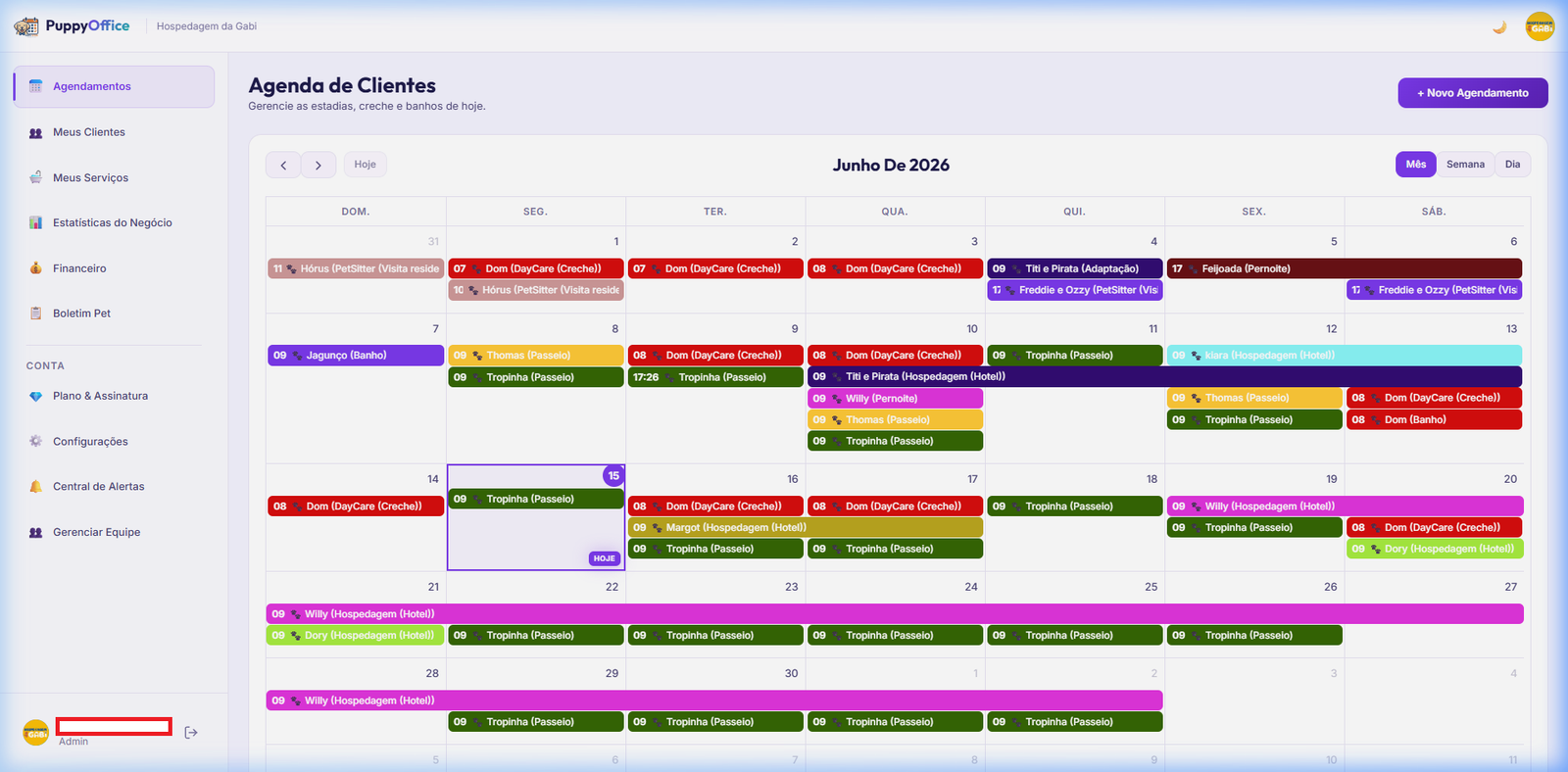 Agenda do Puppy Office